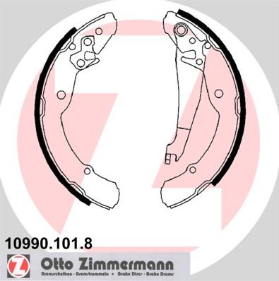 Zimmermann 10990.101.8 - Drum Brake Shoe Set car-mod.net