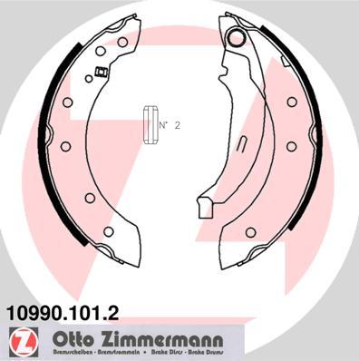 Zimmermann 10990.101.2 - Drum Brake Shoe Set car-mod.net
