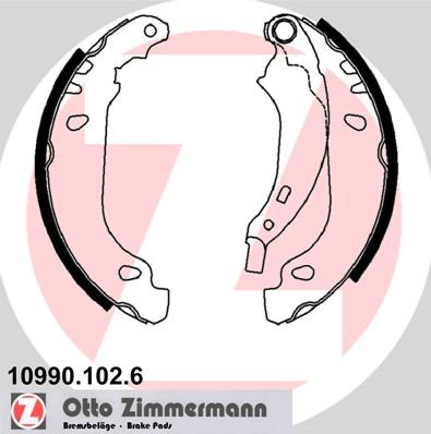Zimmermann 10990.102.6 - Drum Brake Shoe Set car-mod.net