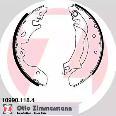 Zimmermann 10990.118.4 - Drum Brake Shoe Set car-mod.net