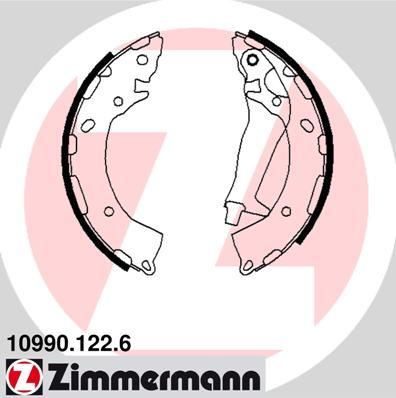 Zimmermann 10990.122.6 - Drum Brake Shoe Set car-mod.net