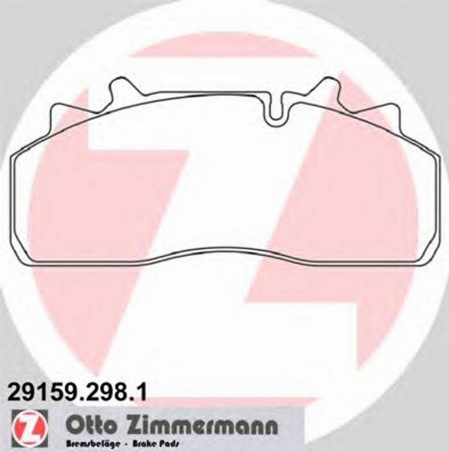 Zimmermann 29159.298.1 - Brake Pad Set, disc brake car-mod.net