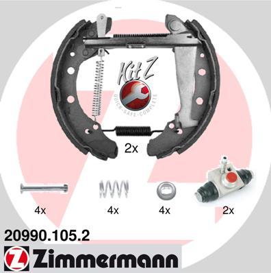 Zimmermann 20990.105.2 - Drum Brake Shoe Set car-mod.net