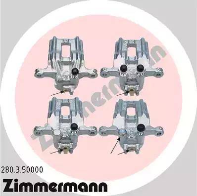 Zimmermann 280.3.50000 - Brake Caliper car-mod.net