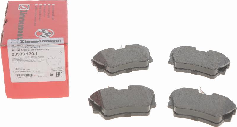Zimmermann 23980.170.1 - Brake Pad Set, disc brake car-mod.net