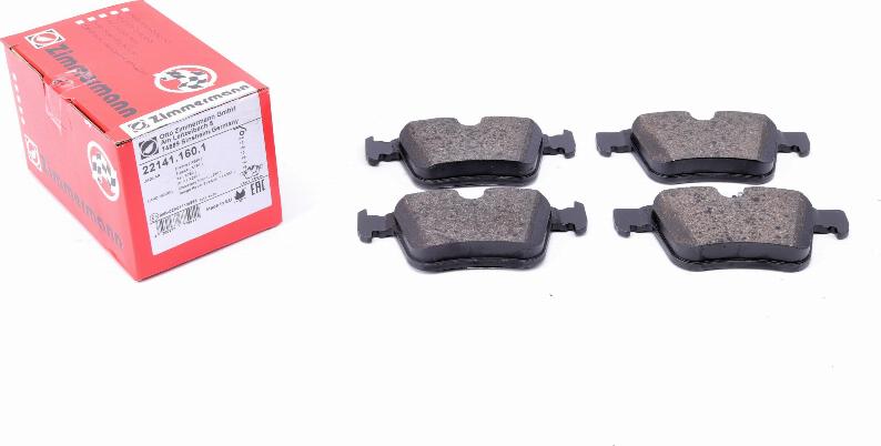 Zimmermann 22141.160.1 - Brake Pad Set, disc brake car-mod.net