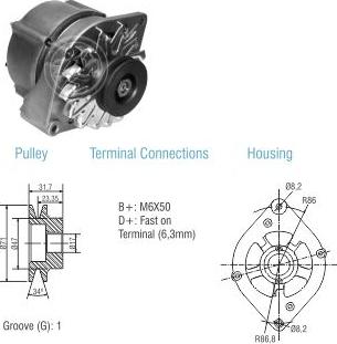 ZM ZM 90.101.06 - Alternator car-mod.net