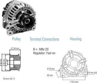 ZM ZM 90.108.03 - Alternator car-mod.net