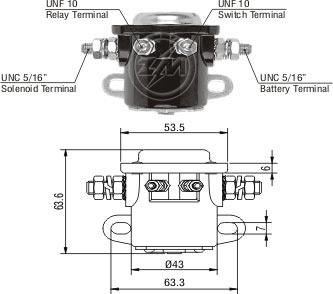 ZM ZM-401 - Solenoid Switch, starter car-mod.net