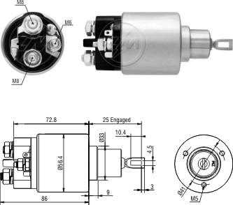 ZM ZM5973 - Solenoid Switch, starter car-mod.net