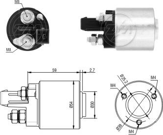 ZM ZM5492 - Solenoid Switch, starter car-mod.net