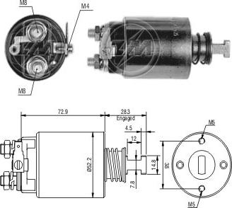 ZM ZM-583 - Solenoid Switch, starter car-mod.net