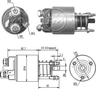 ZM ZM-5395 - Solenoid Switch, starter car-mod.net