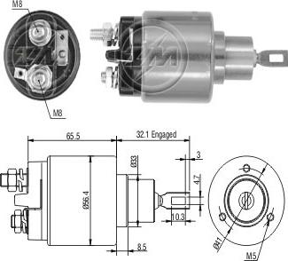 ZM ZM575 - Solenoid Switch, starter car-mod.net
