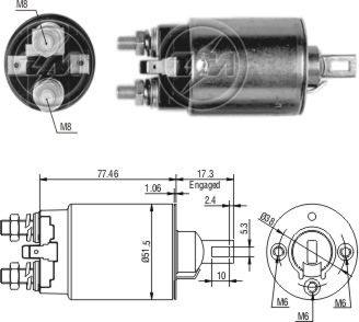 ZM ZM690 - Solenoid Switch, starter car-mod.net