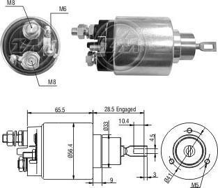 ZM ZM1479 - Solenoid Switch, starter car-mod.net