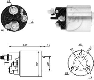 ZM ZM-1590 - Solenoid Switch, starter car-mod.net