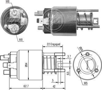 ZM ZM-1395 - Solenoid Switch, starter car-mod.net