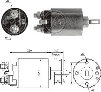 ZM ZM-1782 - Solenoid Switch, starter car-mod.net