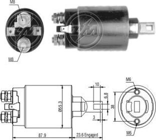 ZM ZM-893 - Solenoid Switch, starter car-mod.net
