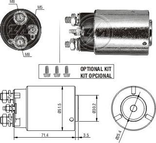ZM ZM-861 - Solenoid Switch, starter car-mod.net