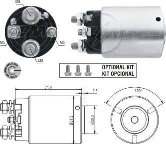 ZM ZM 862 - Solenoid Switch, starter car-mod.net