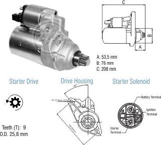 ZM ZM 80.125.02 - Starter car-mod.net