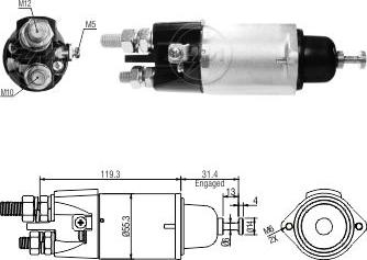 ZM ZM3898 - Solenoid Switch, starter car-mod.net