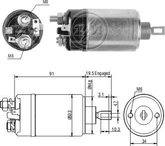 ZM ZM-3722 - Solenoid Switch, starter car-mod.net