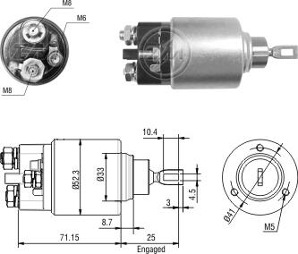 ZM ZM-2371 - Solenoid Switch, starter car-mod.net