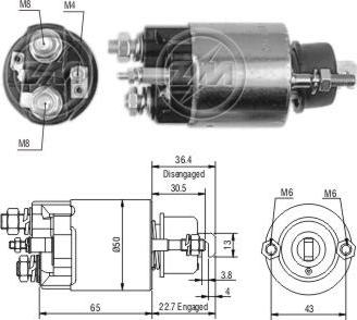 ZM ZM 701 - Solenoid Switch, starter car-mod.net