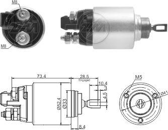 ZM ZM7381 - Solenoid Switch, starter car-mod.net