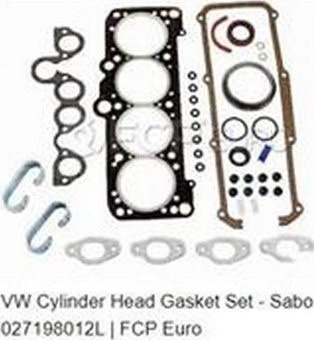 ZPY 027198012L - Gasket Set, cylinder head car-mod.net