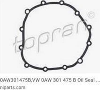 ZPY 0AW301475B - Oil Seal, automatic transmission car-mod.net