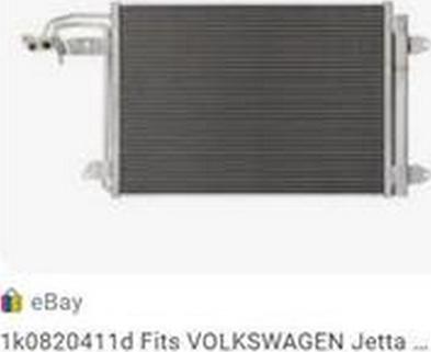 ZPY 1K0820411D - Condenser, air conditioning car-mod.net