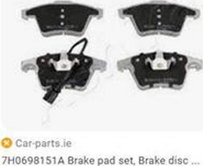 ZPY 7H0698151A - Brake Pad Set, disc brake car-mod.net