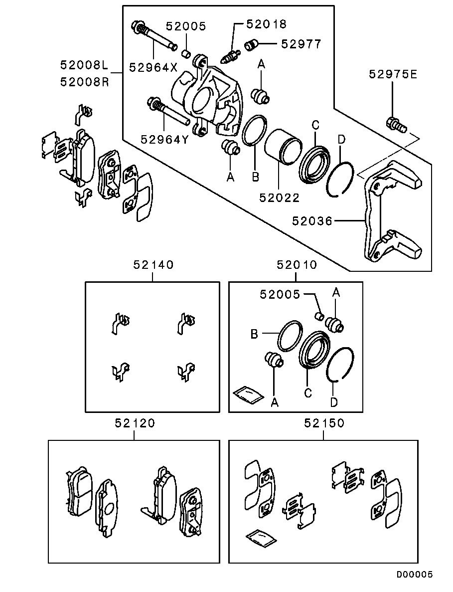 Mitsubishi MR510545 - Brake - rear wheel brake: 01 pcs., from ...
